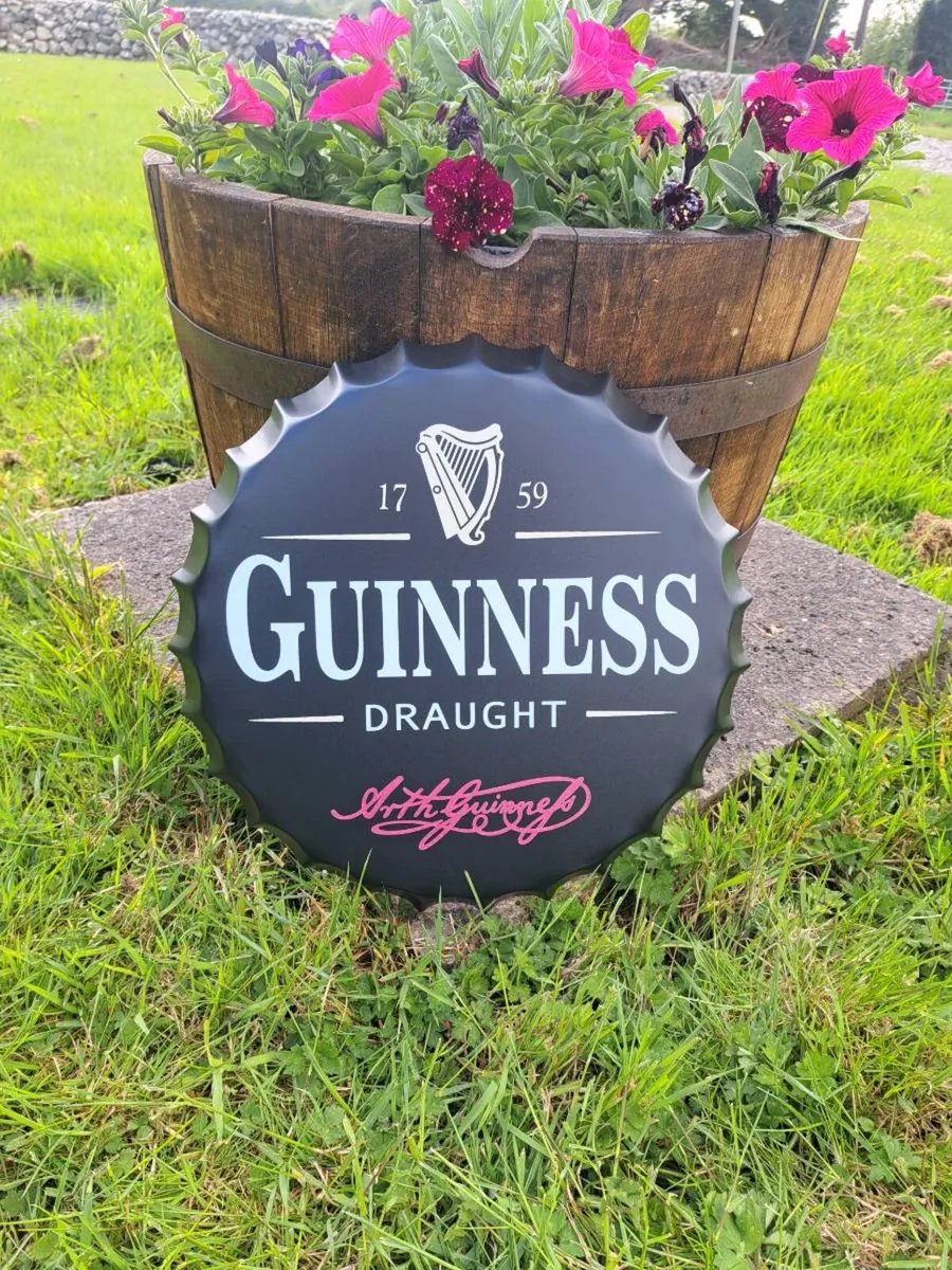 Guinness  bottle top metal signs  €25 each - Image 4