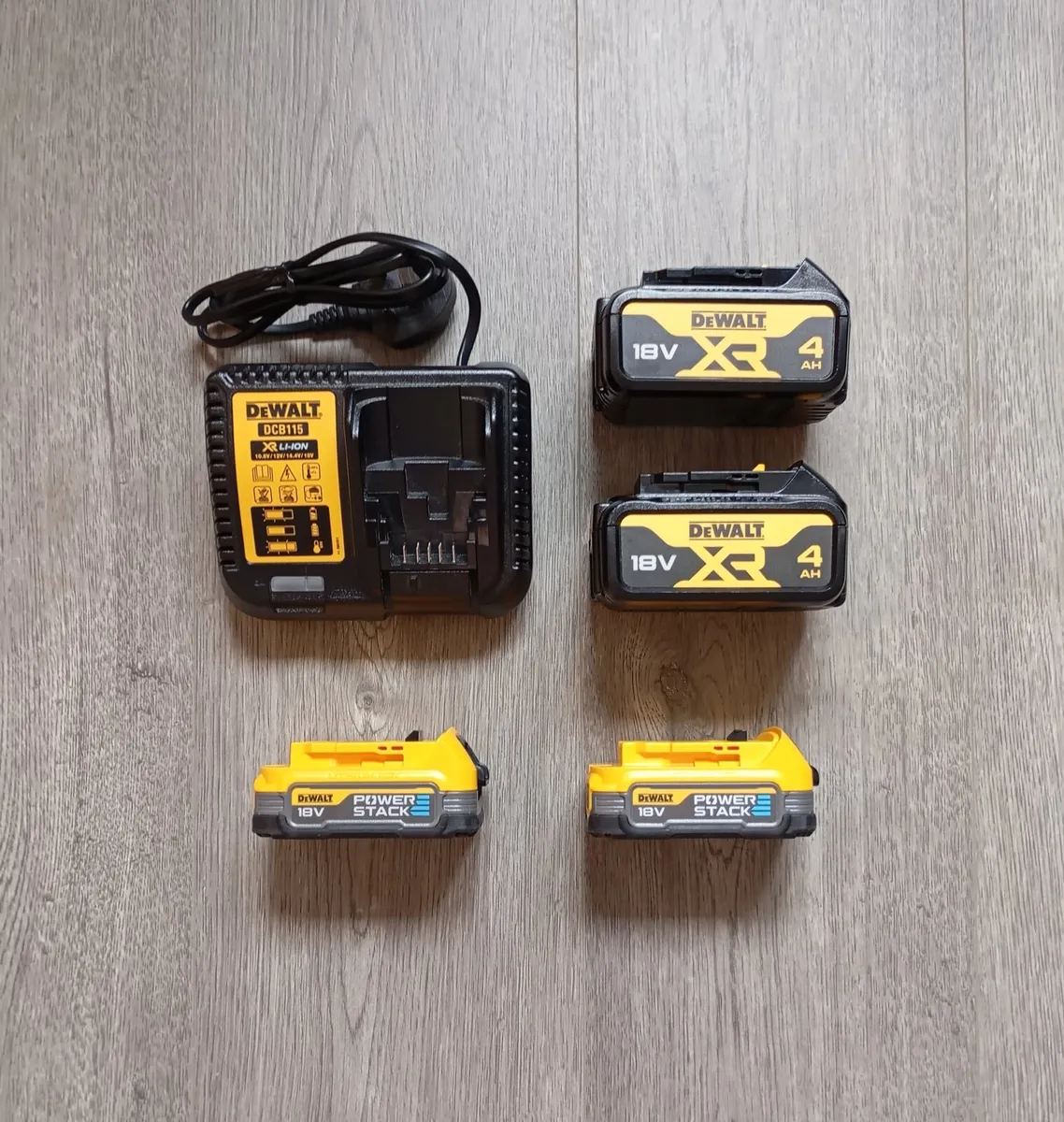 DeWalt Batteries and Charger (New)