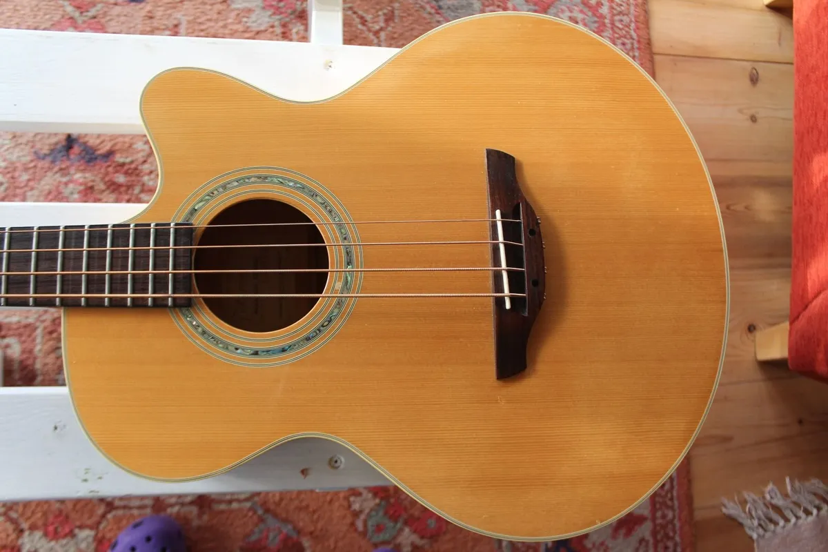 Takamine electro/acoustic Bass guitar - Image 1