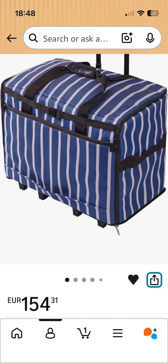 Extra Large rolling Sewing Machine case - Image 1