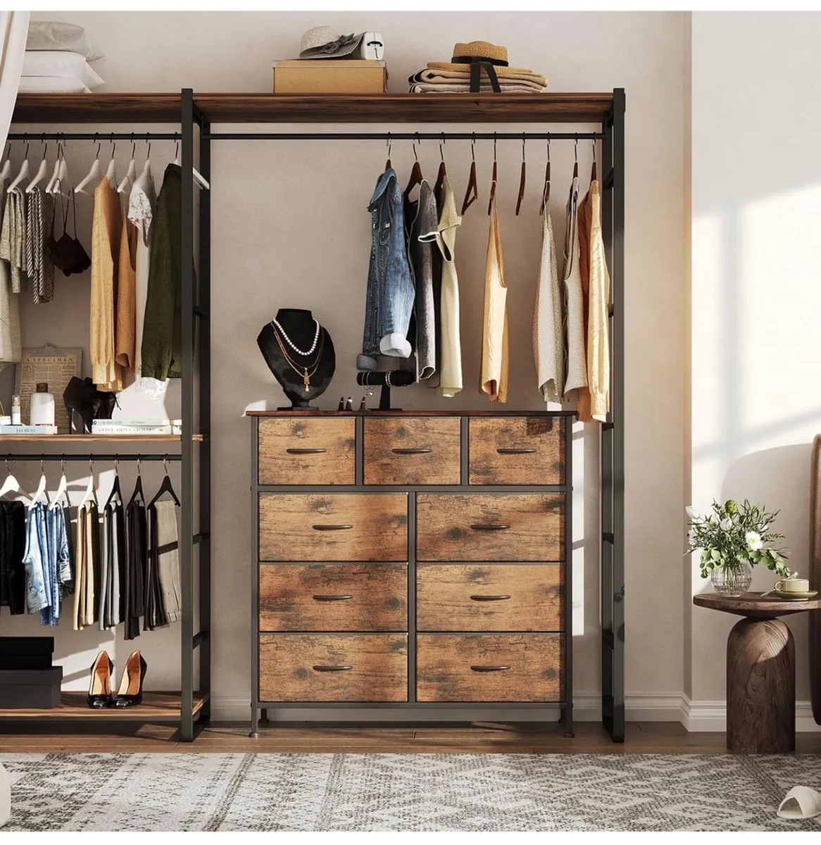 Chest of Drawers,Dresser for Bedroom with 9 Drawer - Image 4