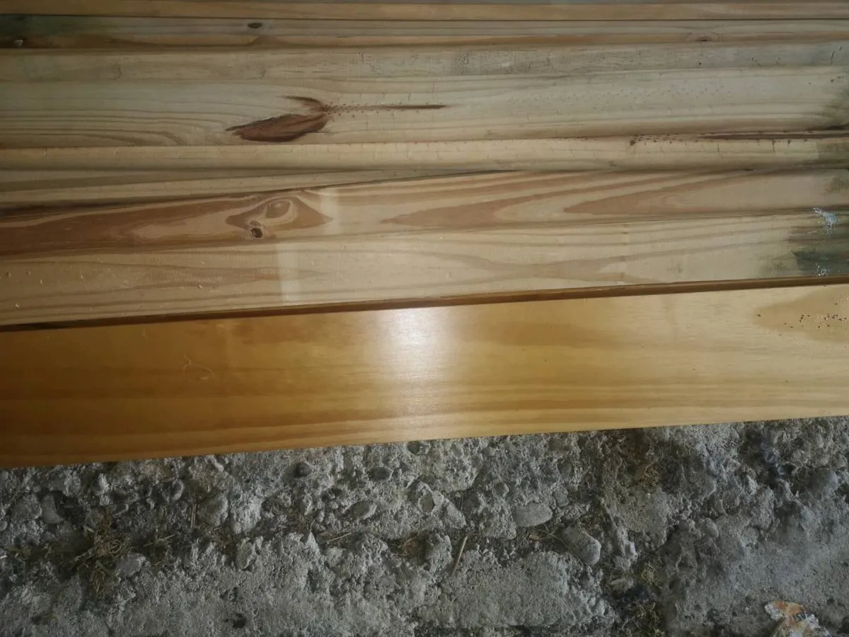4'6" Solid Wood  Beds x 2 - Image 2