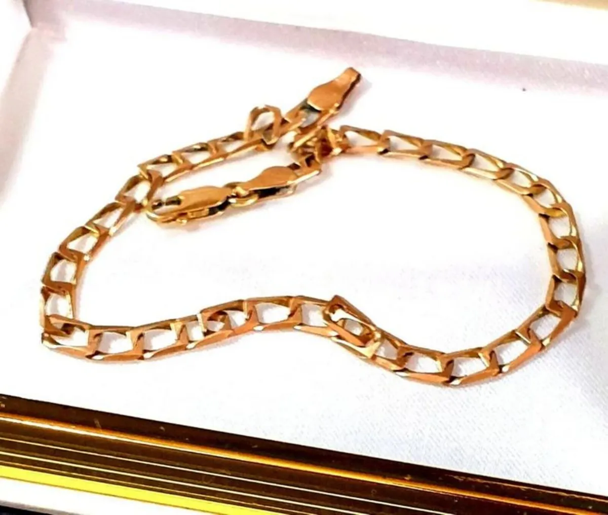 Vintage 9ct Gold Unisex Bracelet - Image 2