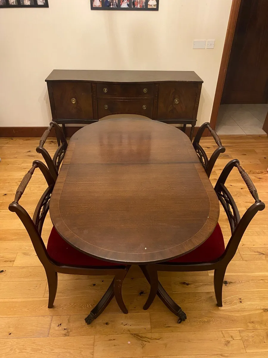 Antique dining room set - Image 1