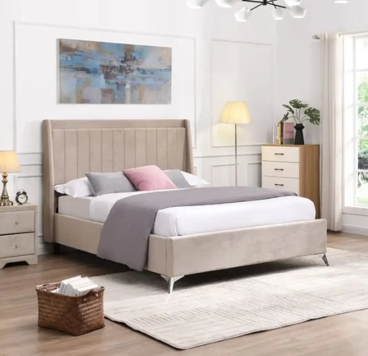 Mayo Bed Beige - Image 1