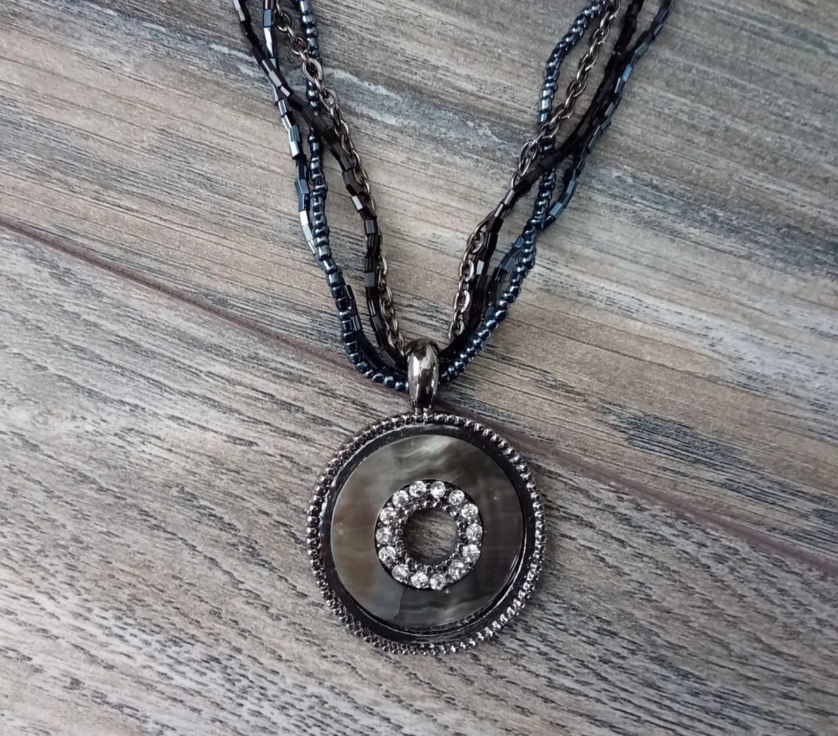 Charm and Beaded Necklace. - Image 1