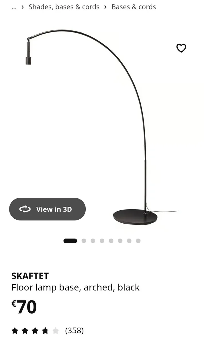 Ikea Arched Floor Lamp SKAFTET - Image 3