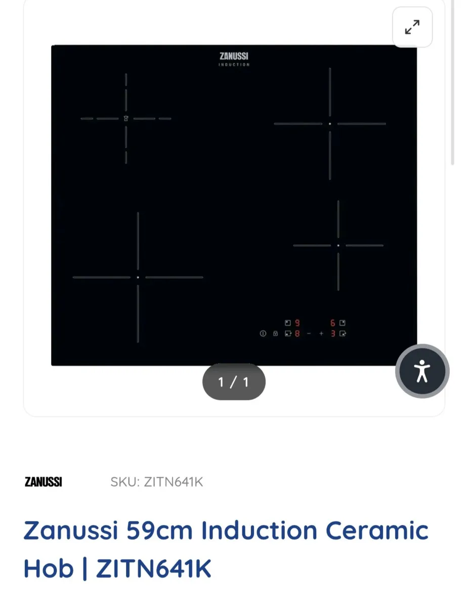 Zanussi Black Induction Hob - Image 4