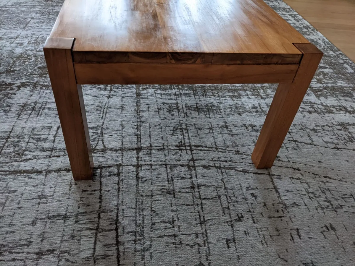 Large Solid Teak Coffee Table - Image 2