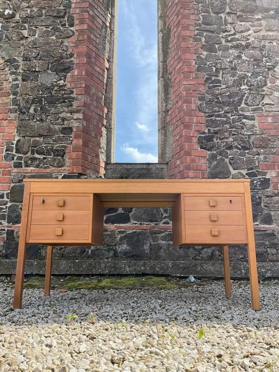 mid century cabinet sideboard drawers stock - Image 2