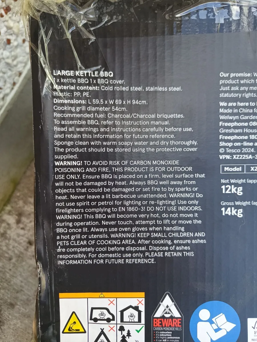 Large BBQ Barbecue, brand new unused. - Image 2