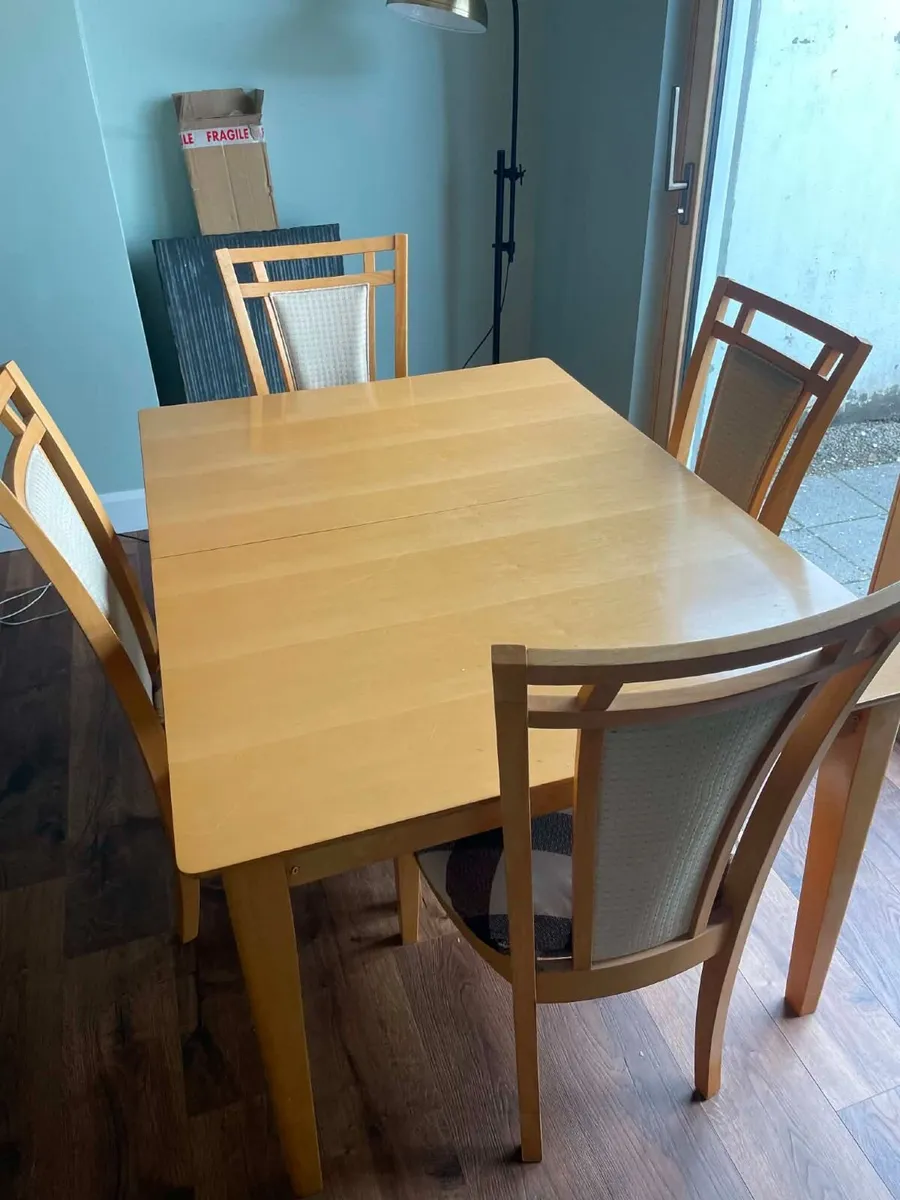 Extendable Dining Table and  Six Chairs FREE - Image 1