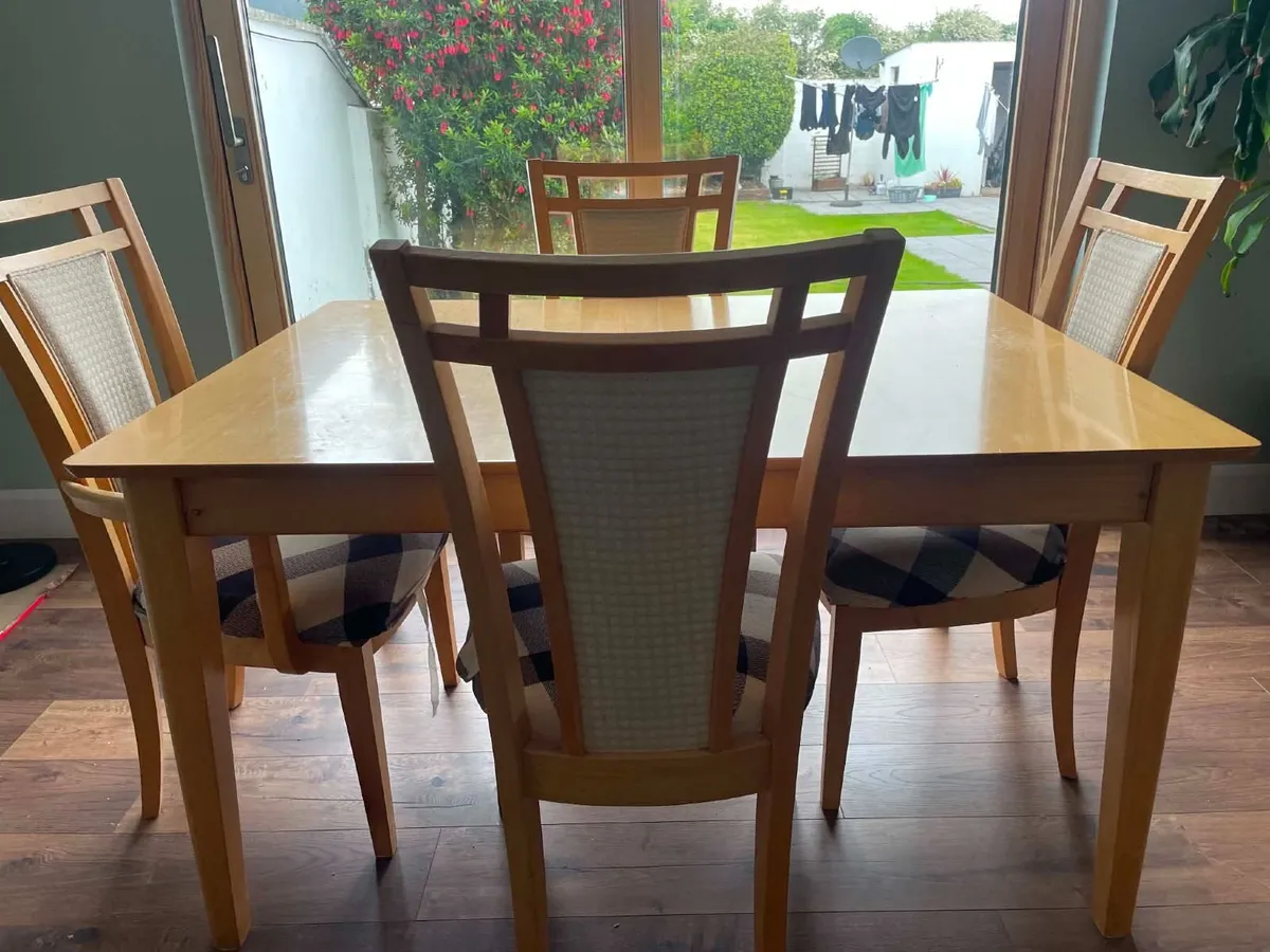 Extendable Dining Table and  Six Chairs FREE - Image 2