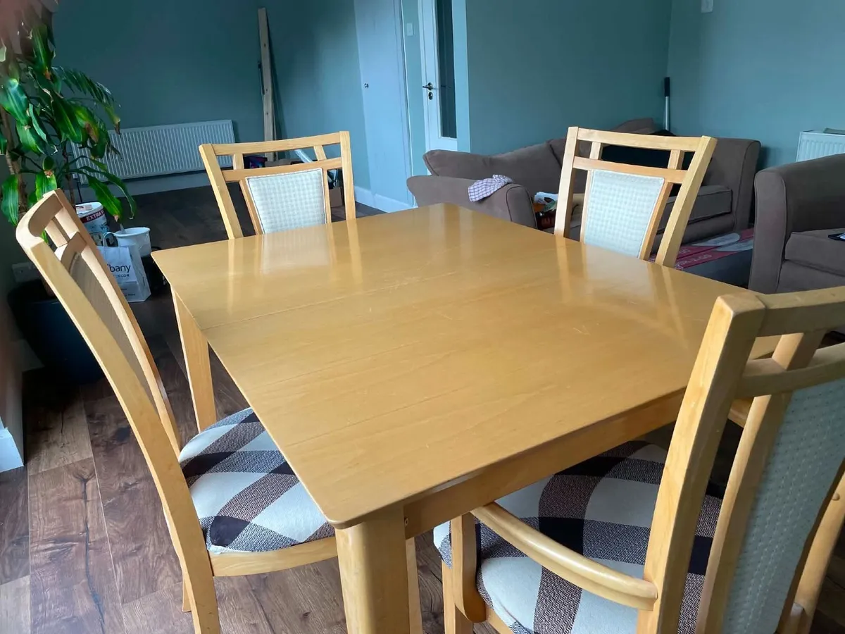 Extendable Dining Table and  Six Chairs FREE - Image 3