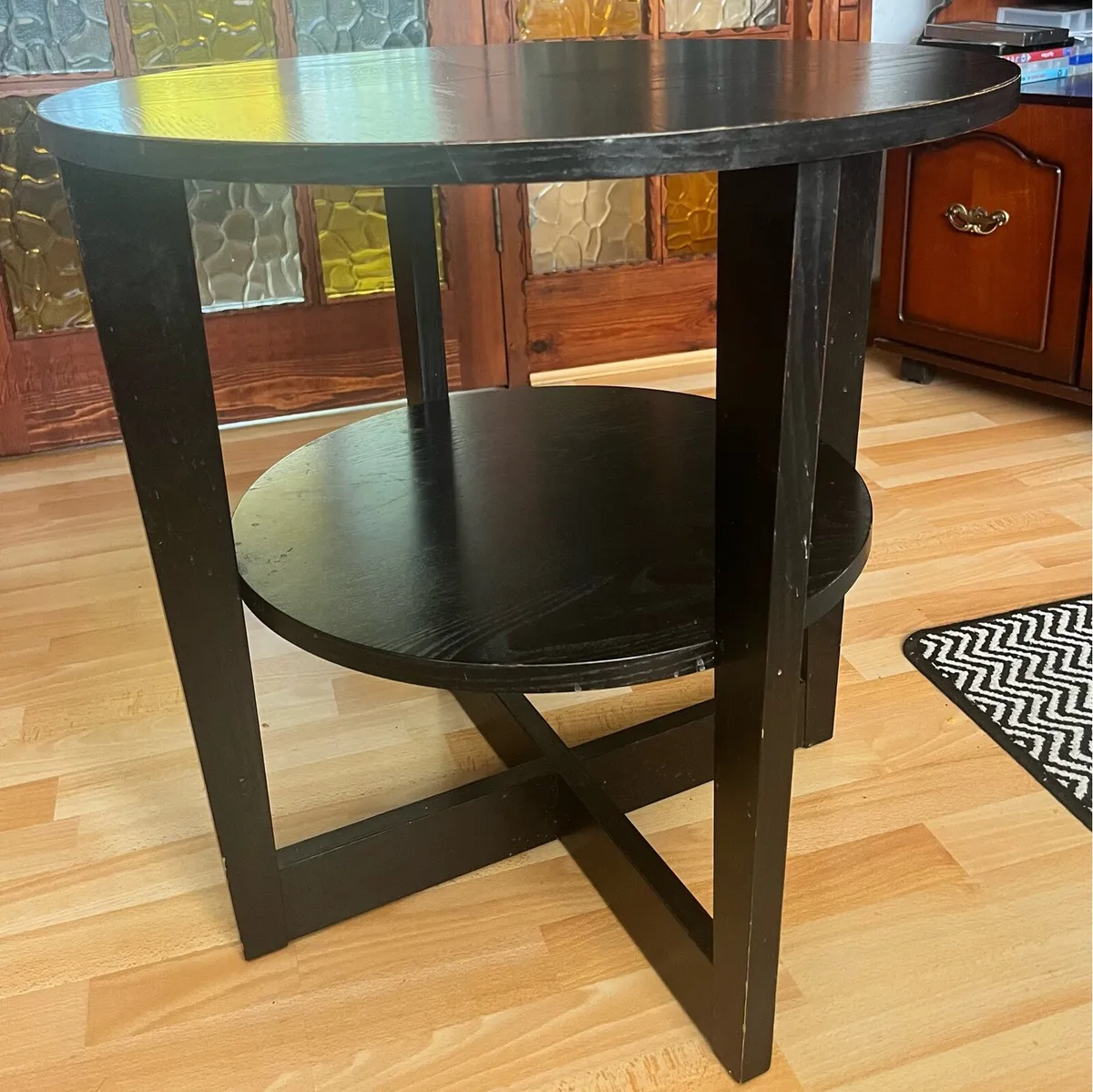 Black Wooden Coffee Table - Image 2