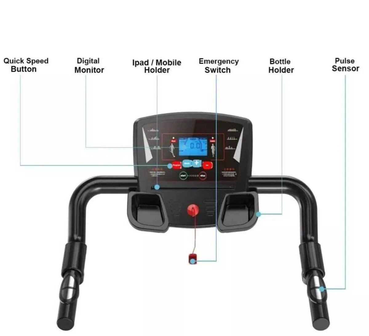POWER TRACK 500 Folding Space Saver Treadmill - Image 3