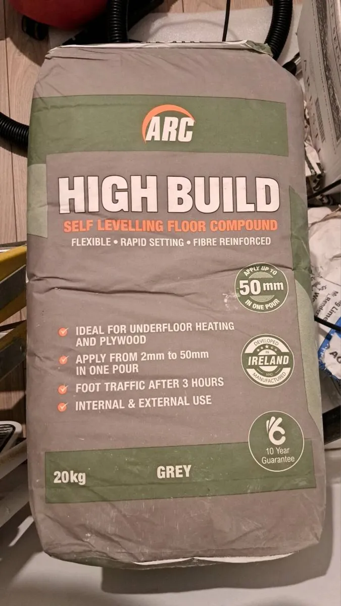 6 Bags of Arc High Build Self Levelling Compound