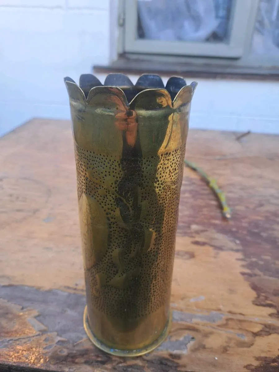 Old brass bullet  shell - Image 1