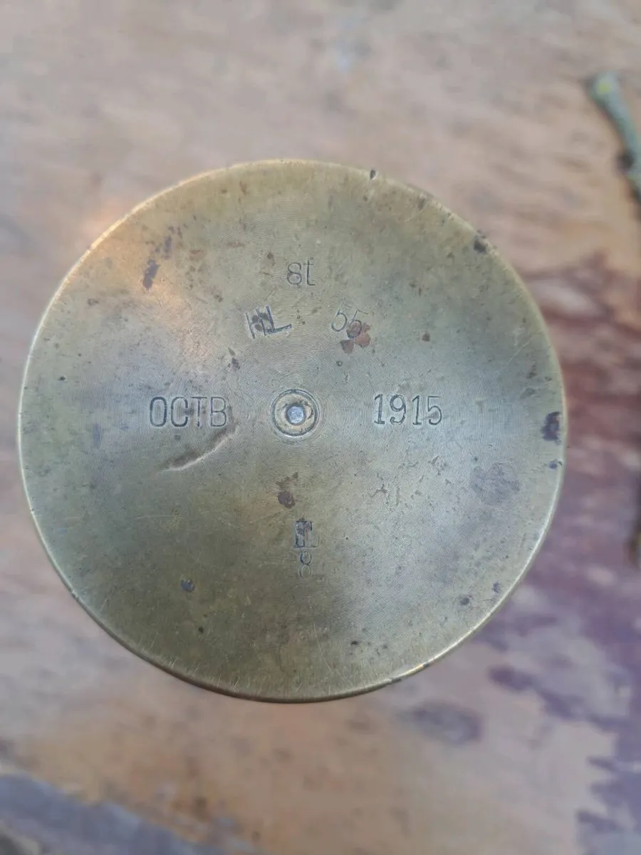 Old brass bullet  shell - Image 2