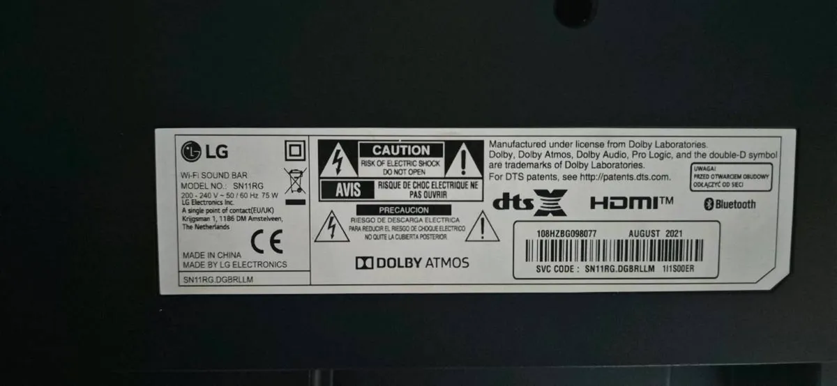 LG SN11RG Soundbar - Image 4