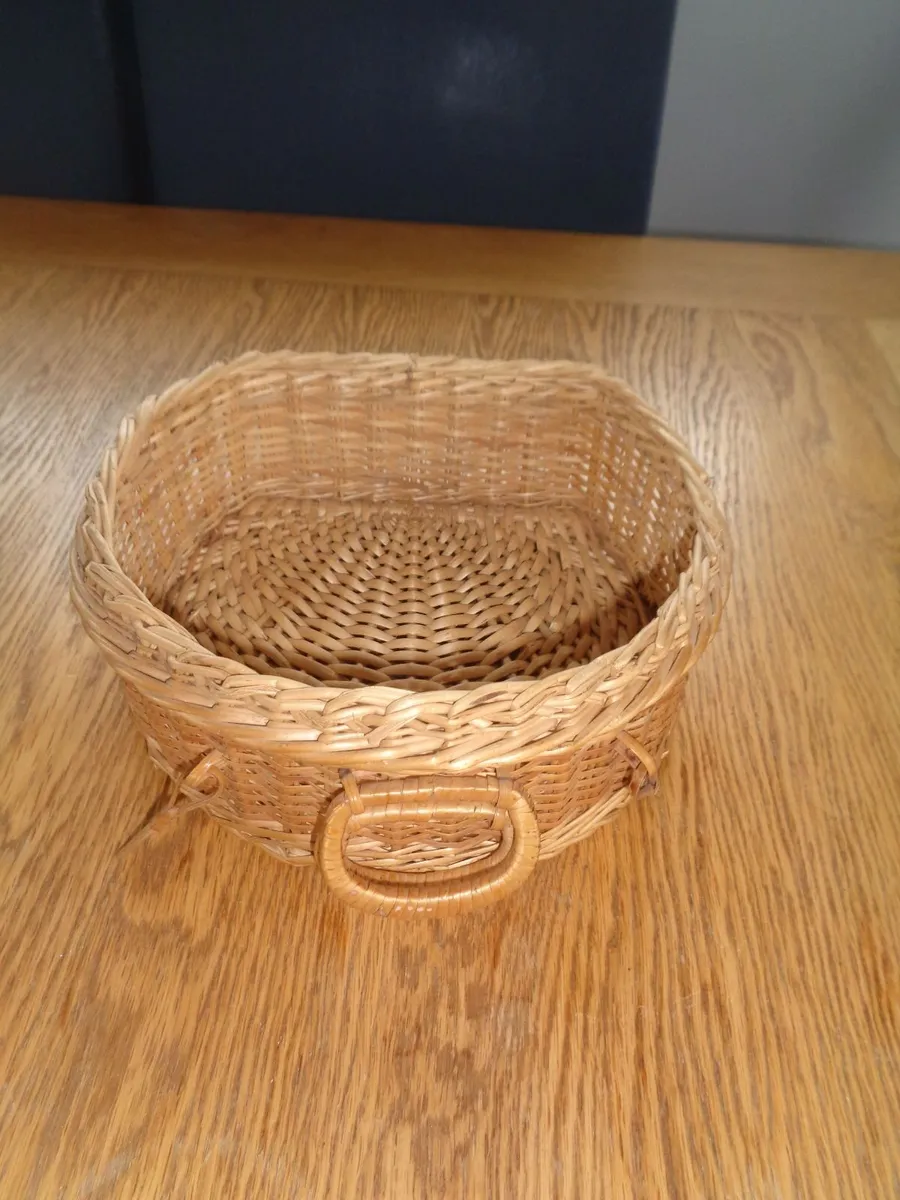 Vintage Wicker Basket for Sale - Image 1