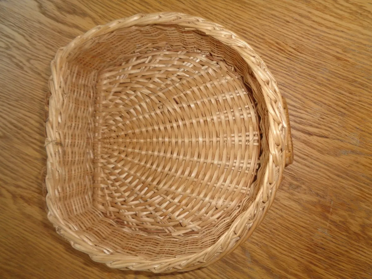 Vintage Wicker Basket for Sale - Image 3