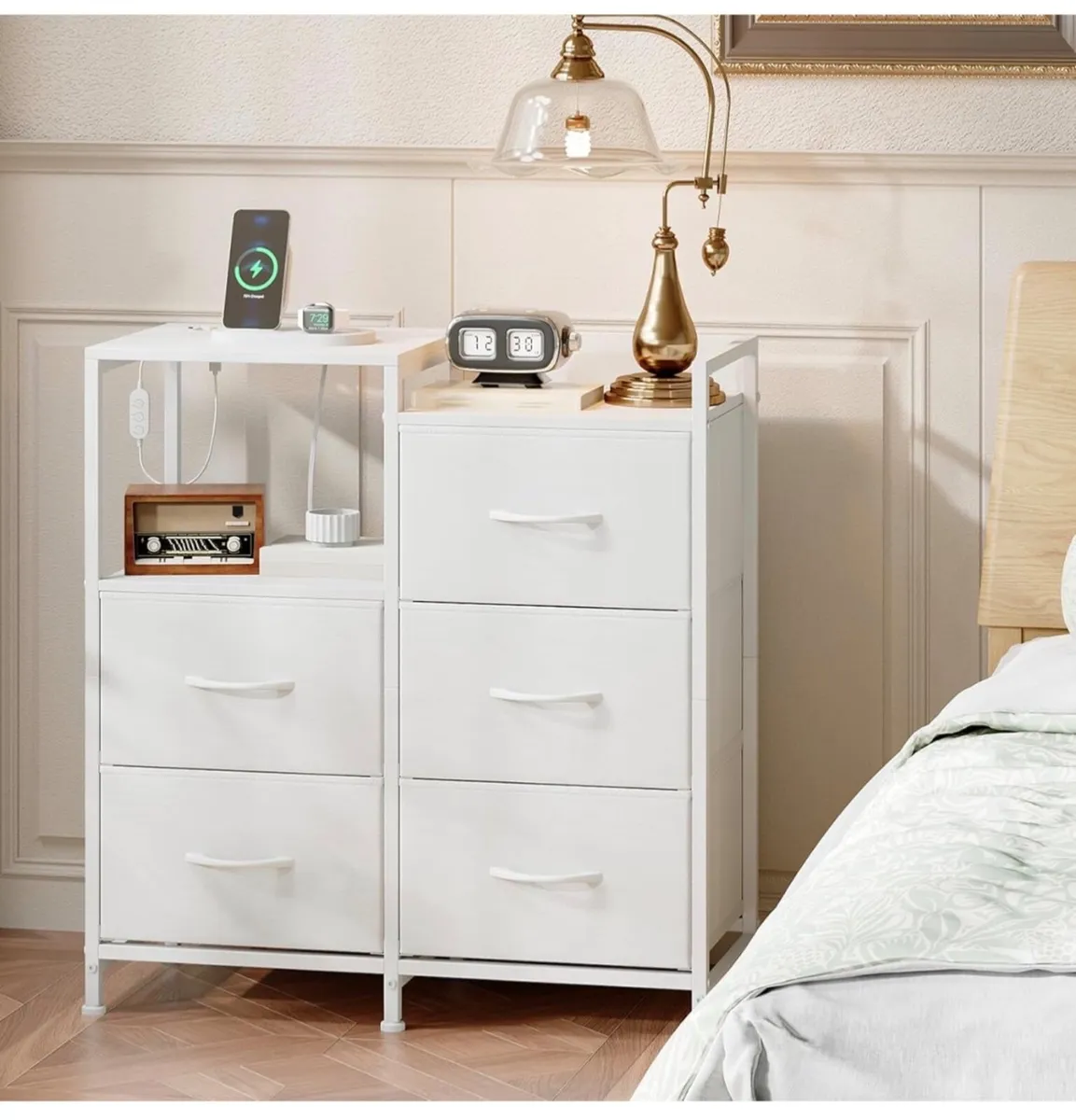 Chest of Drawers Bedroom with Charging Station and - Image 3