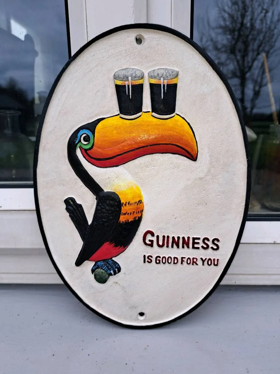 Guinness cast iron sign - Image 1