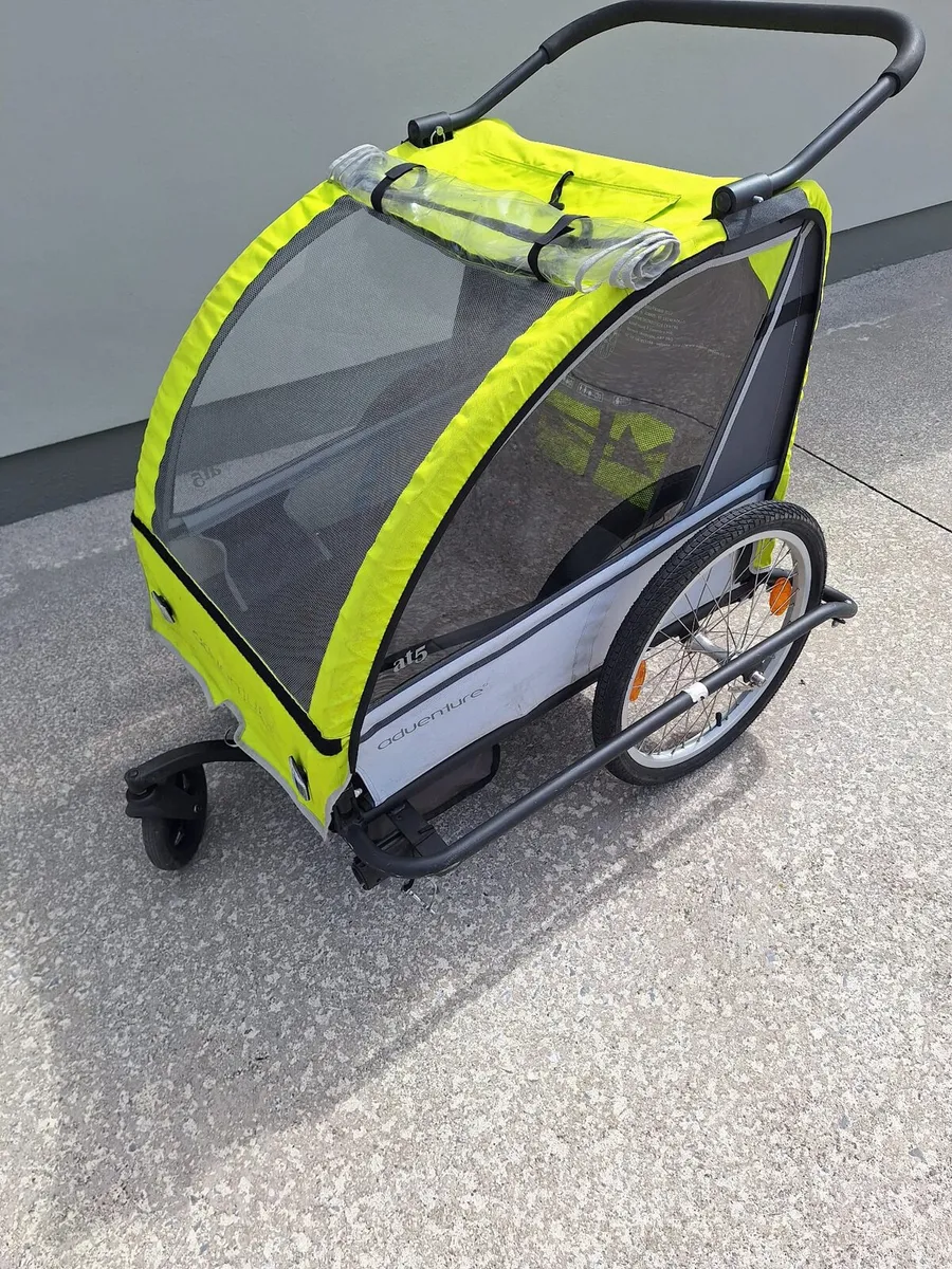 Double kids bike trailer - Image 1