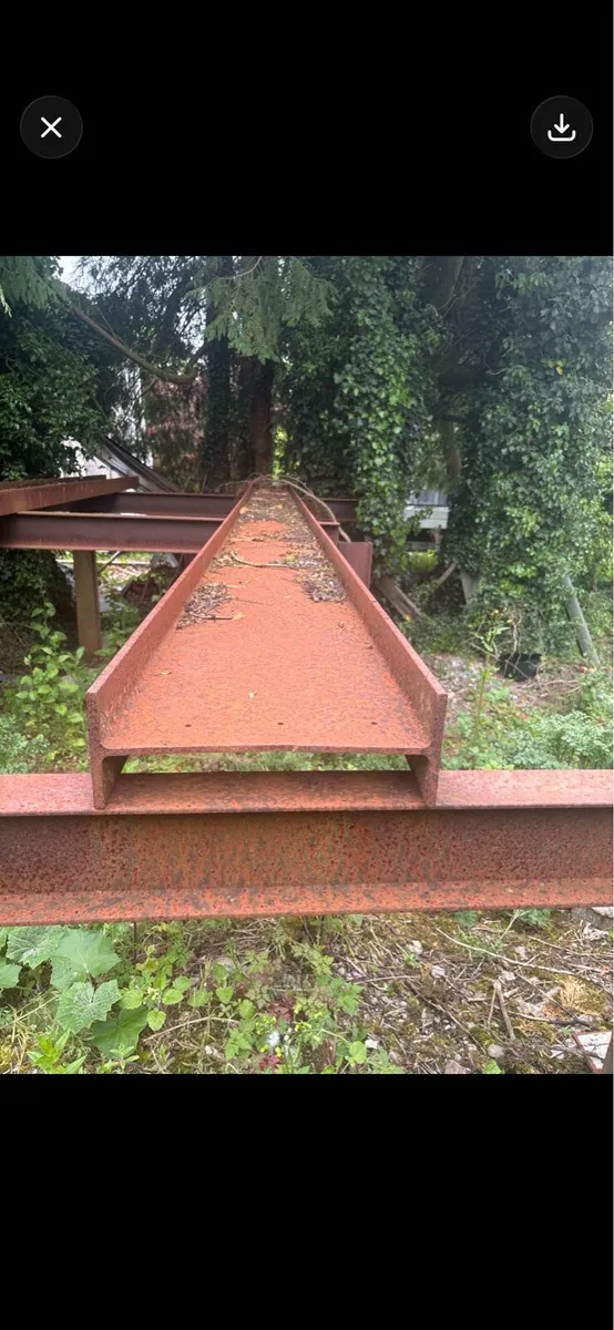 2 large RSJ Steel Beams 21Ft - Image 1