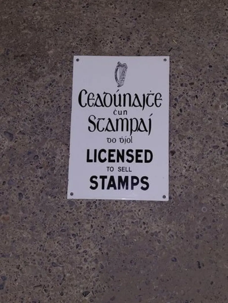 Antique Style Enamel Sign - Image 1
