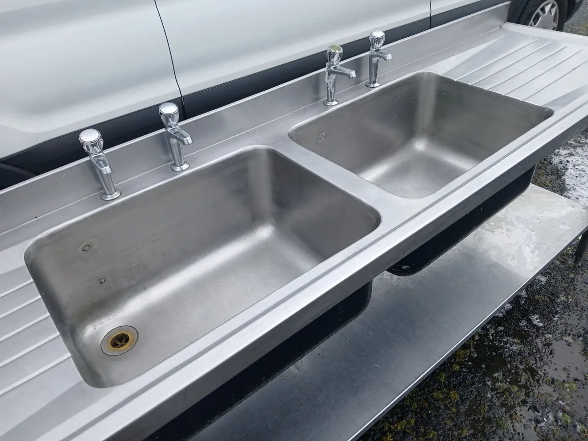 Staneless steel cabbinet double sink unit - Image 2