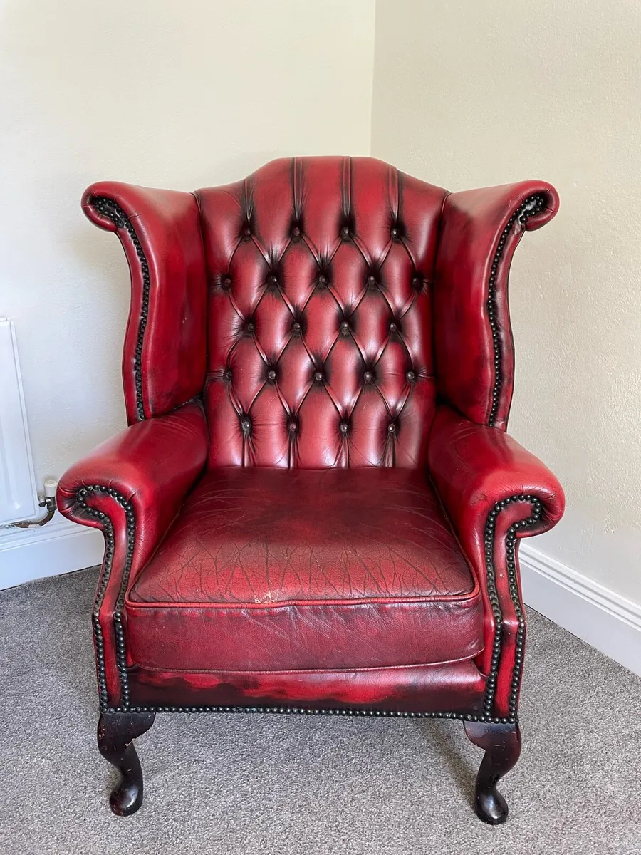 Chesterfield Oxblood 3 Piece Suite - Image 3