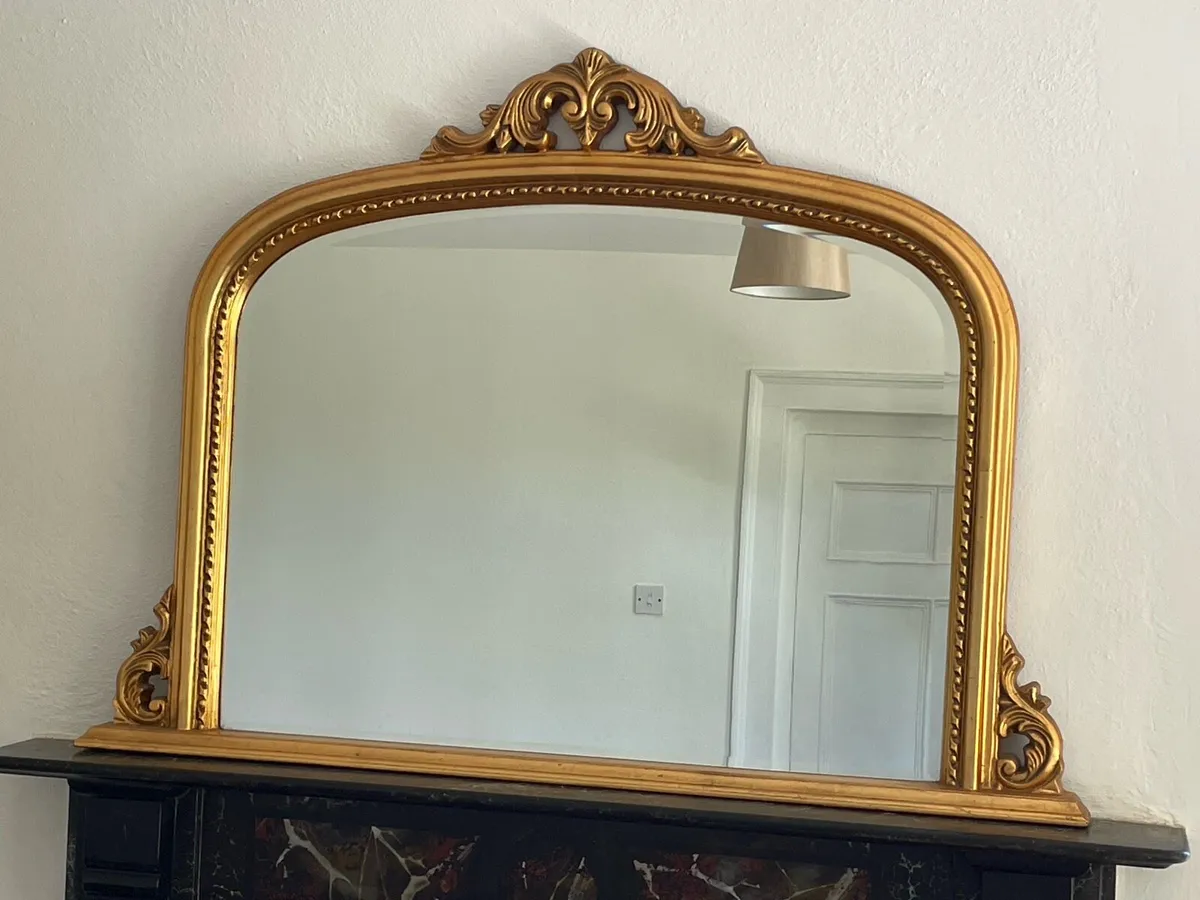 Antique Fireplace Mirror - Image 2