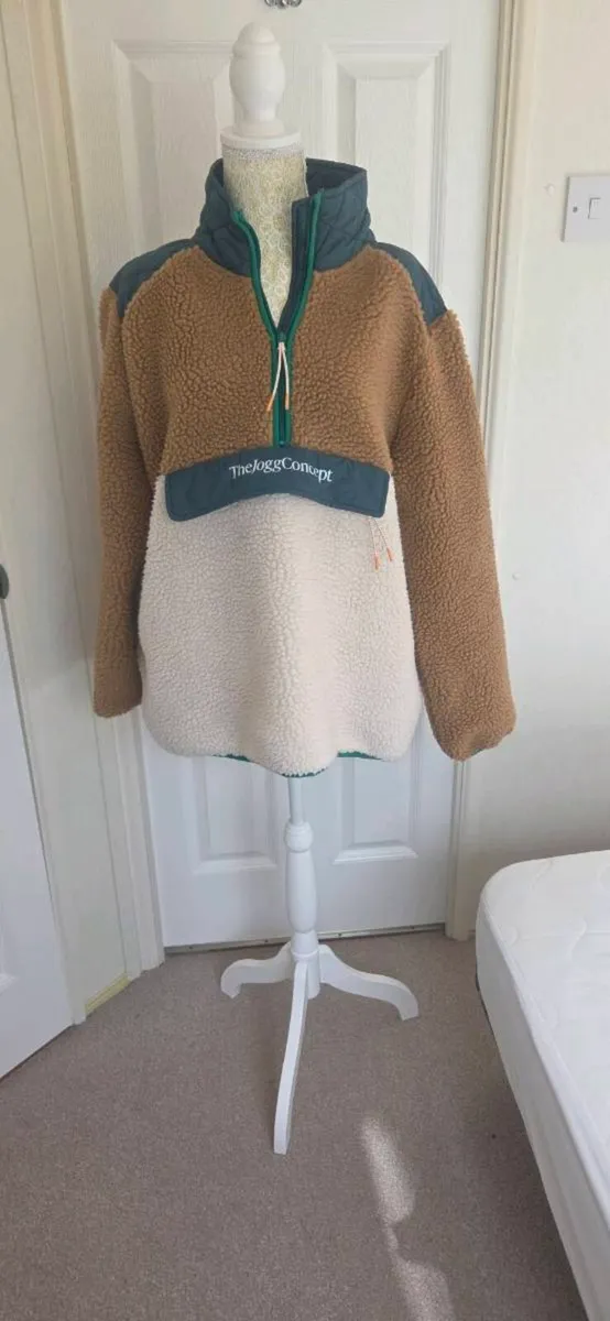 The Logg Concept Teddy Fleece Pullover Jacket Colo - Image 1