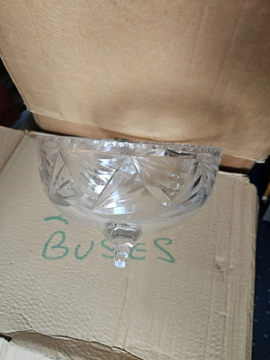 Cut Glass Bowl - Image 1