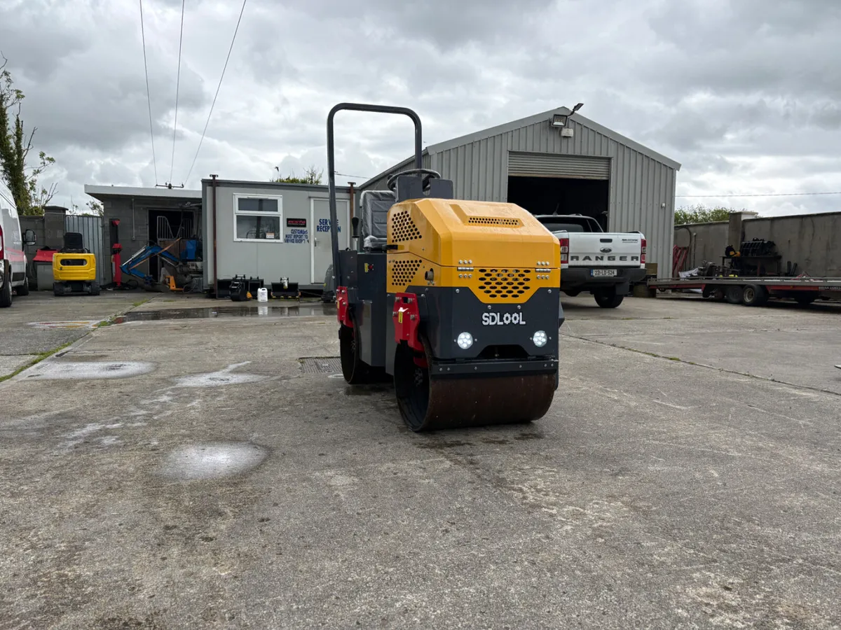 New 1 Ton Twin Drum Vibrating Roller - Image 1