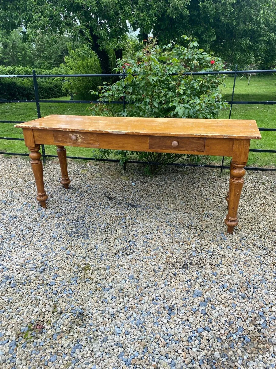 Antique pine table - Image 1