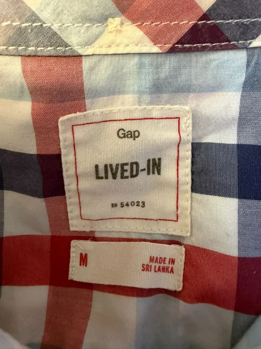 GAP Checked Shirt Size M - Image 3