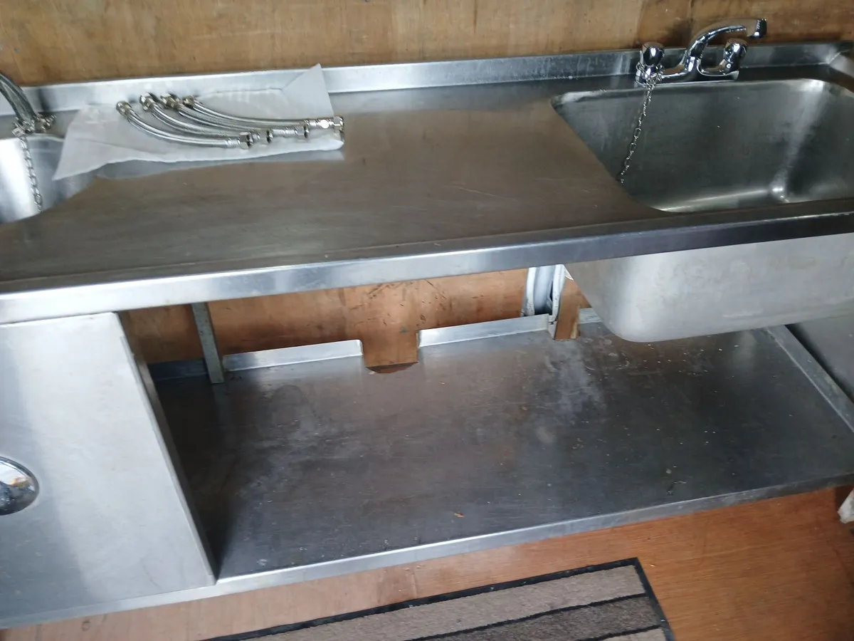 Staneless steel cabbinet double sink unit - Image 4
