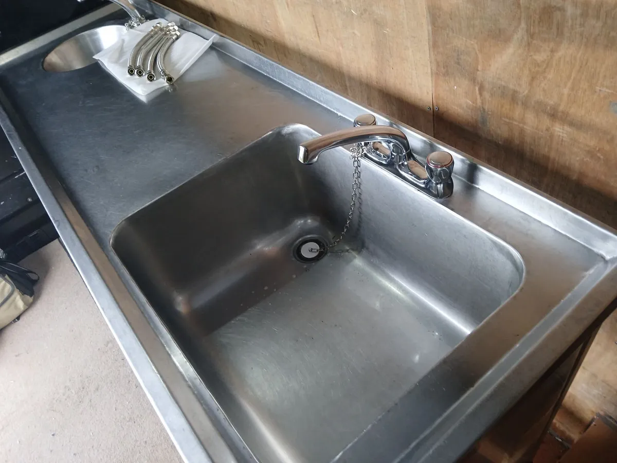 Staneless steel cabbinet double sink unit - Image 3