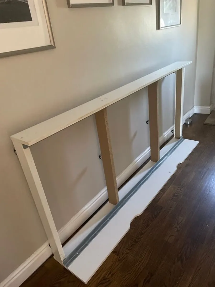 Single ikea bed with pull out extra mattress - Image 2