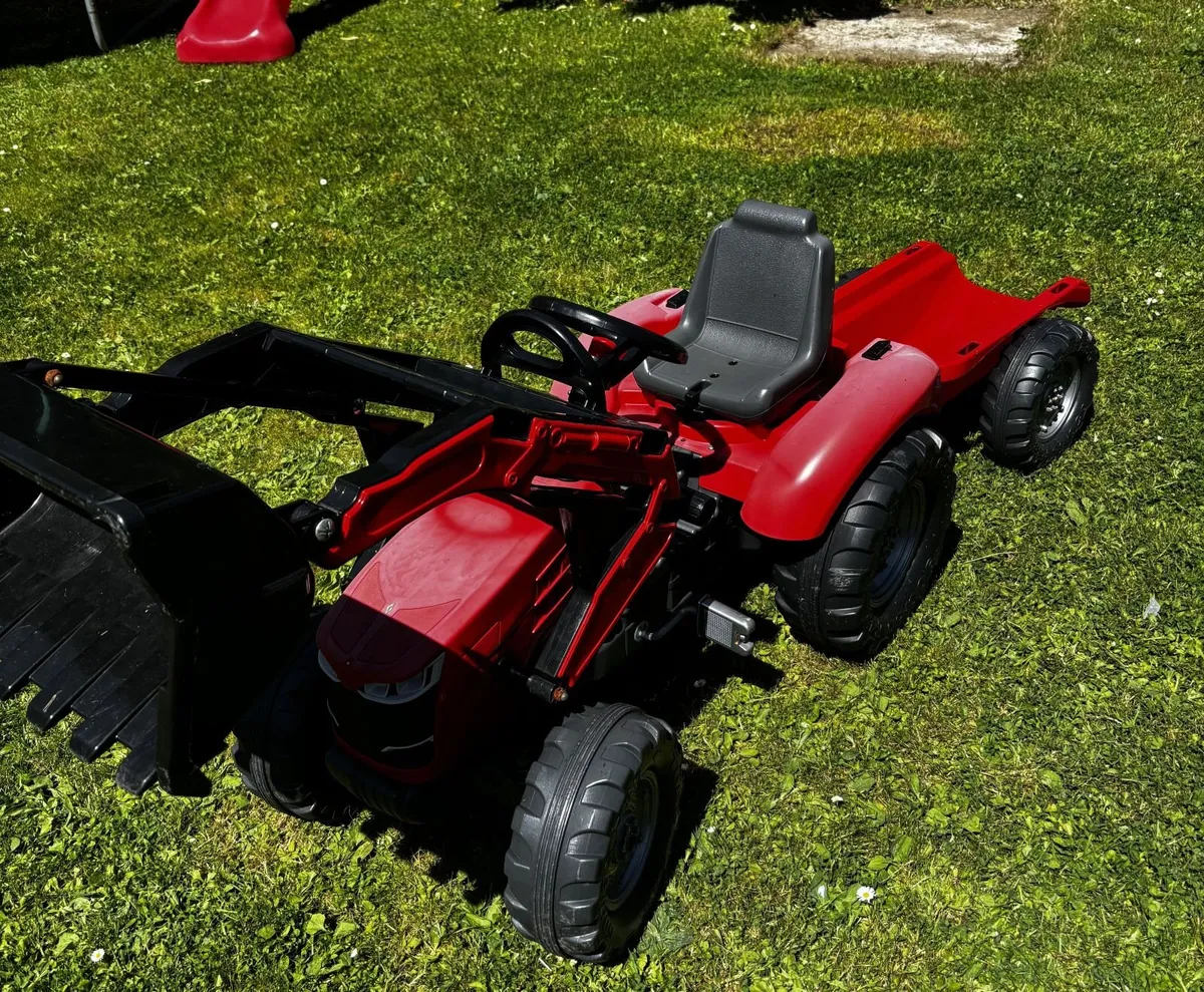 Kids Ride-On Pedal Tractor with Front Loader - Image 1