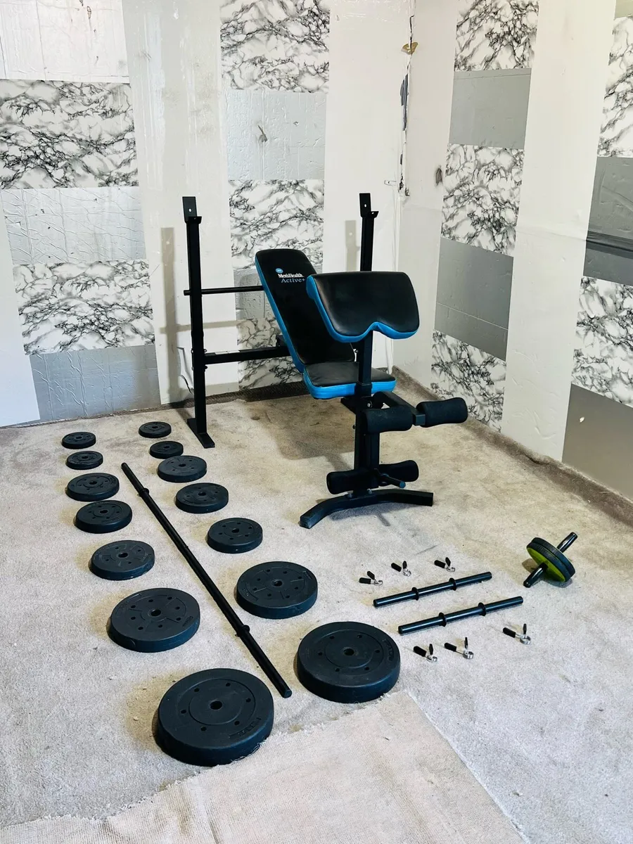 ADJUSTABLE WEIGHT BENCH WEIGHTS BARBELL DUMBBELLS - Image 3