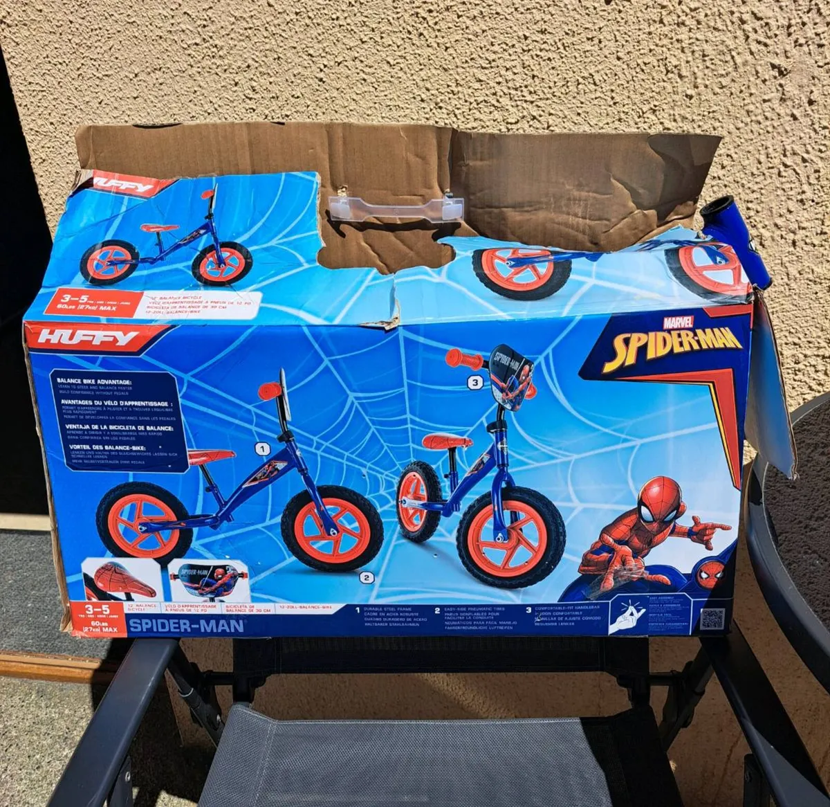 Spiderman 12 inch balance bike - Image 1