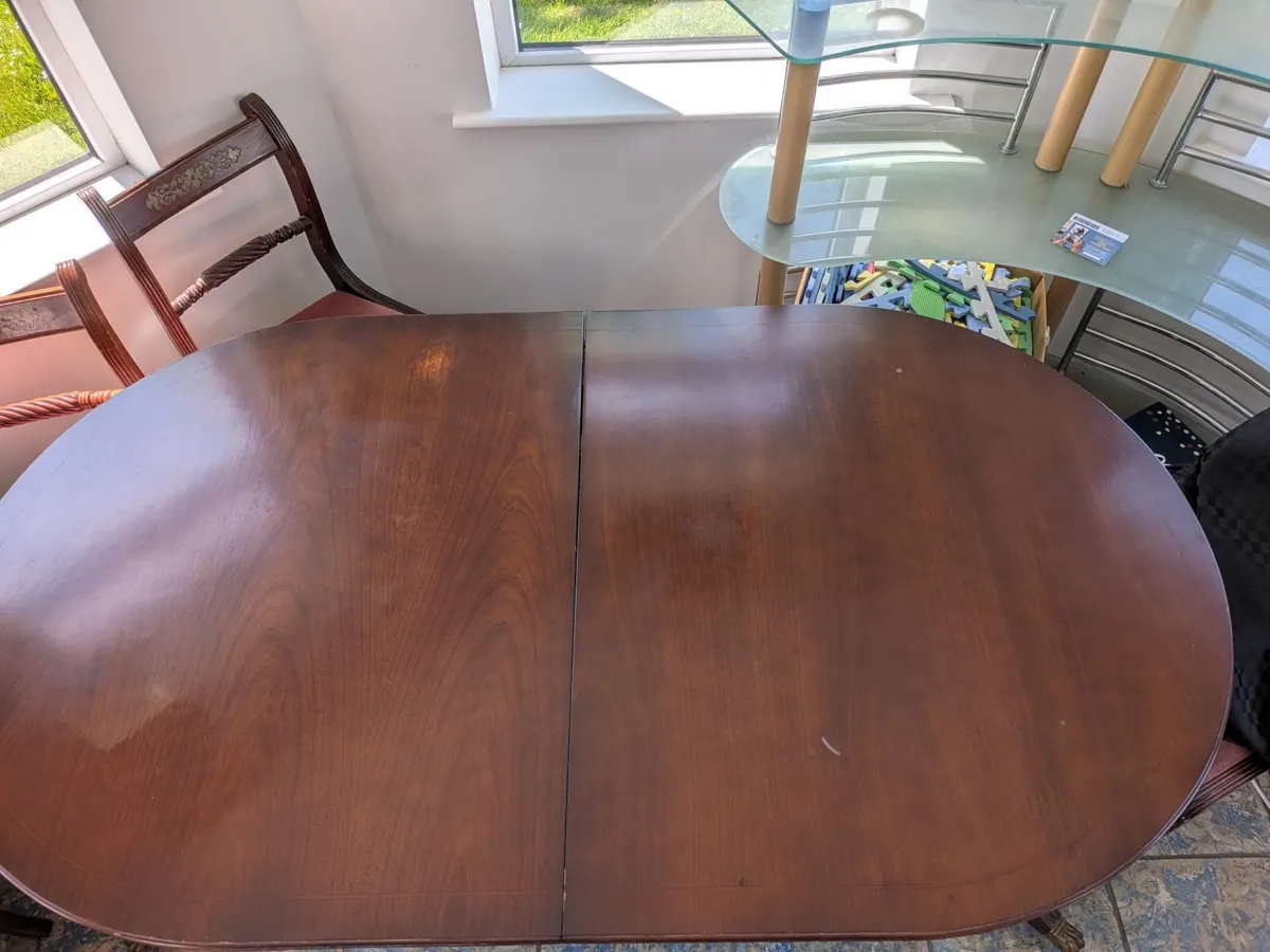 Kitchen table and 8 chairs - Image 2