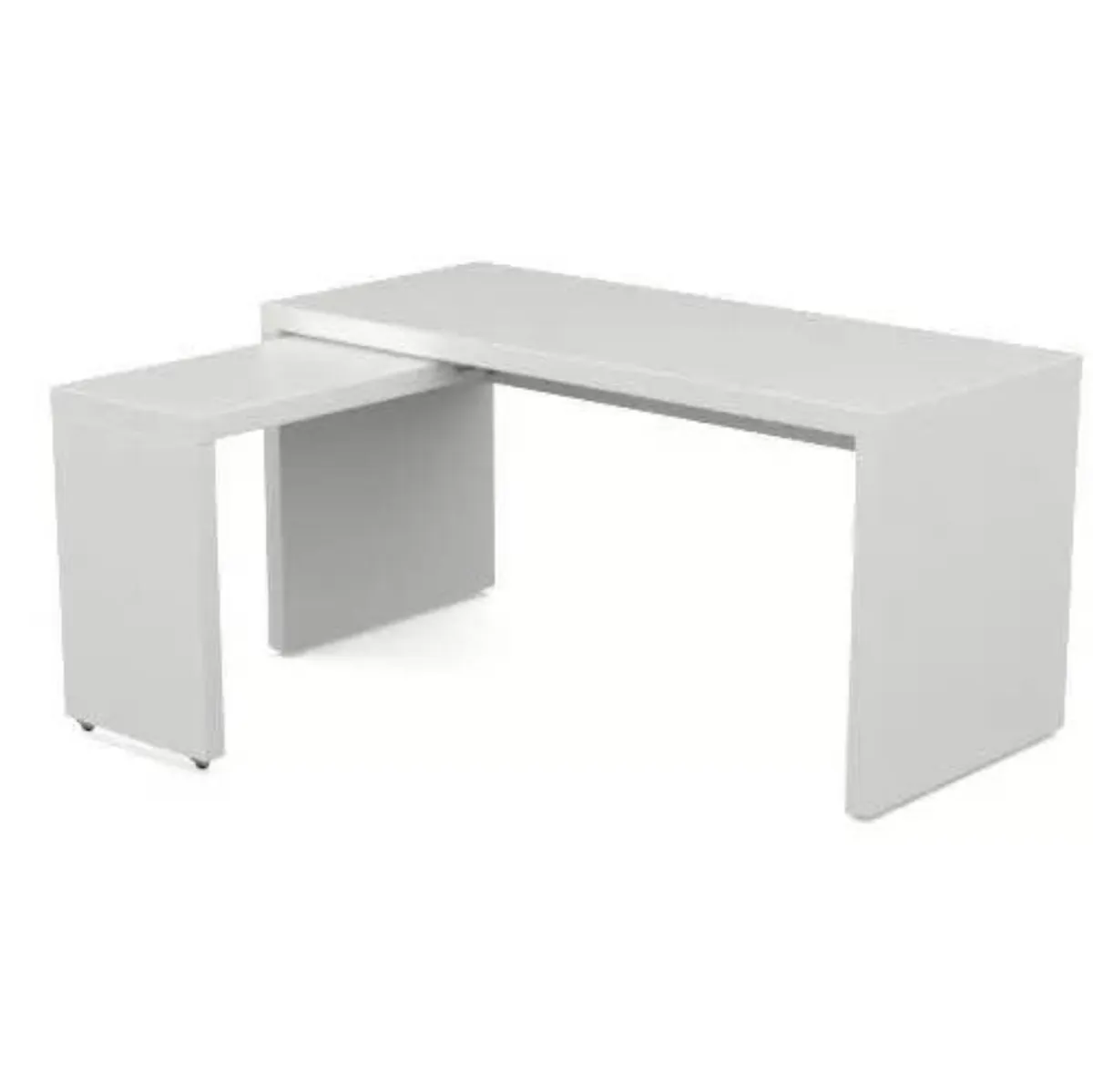 IKEA white L shape offie desk - Image 2