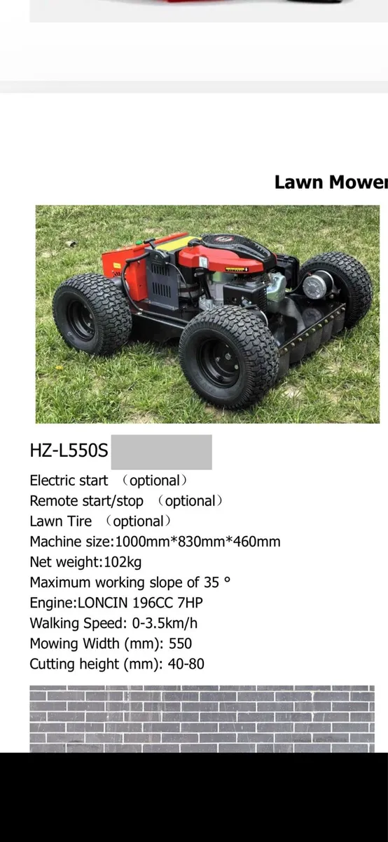 Remote control Robotic mower - Image 1