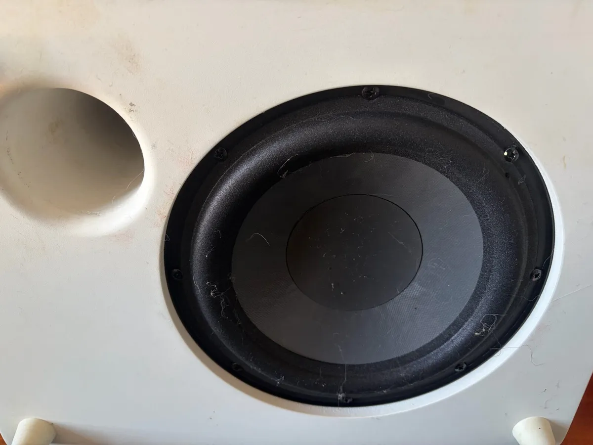 Boston SoundWare XS 5.1 Powered Subwoofer – White - Image 1