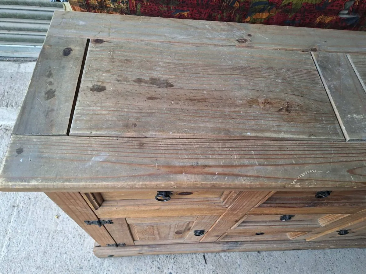 Solid Pine Sideboard/Upcycling project (DELIVERY) - Image 4